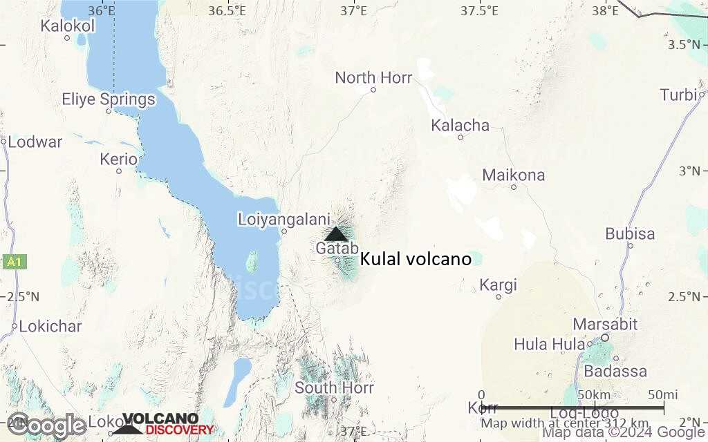 Terrain-type map of Kulal volcano (local scale medium)