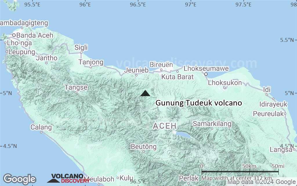 Terrain-type map of Gunung Tudeuk volcano (local scale medium)