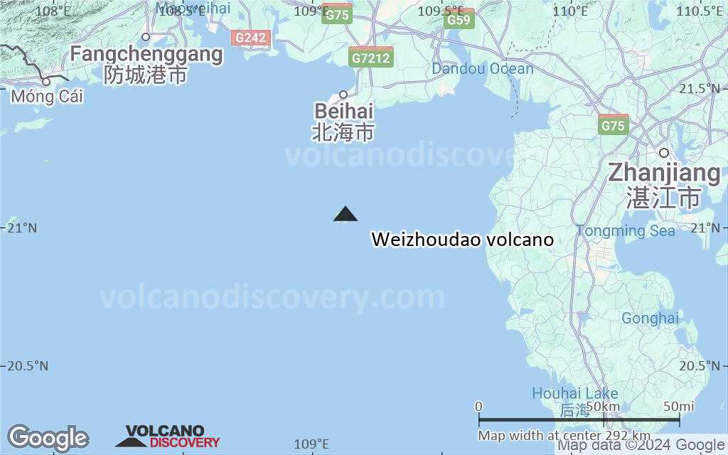 Terrain-type map of Weizhoudao volcano (local scale medium)