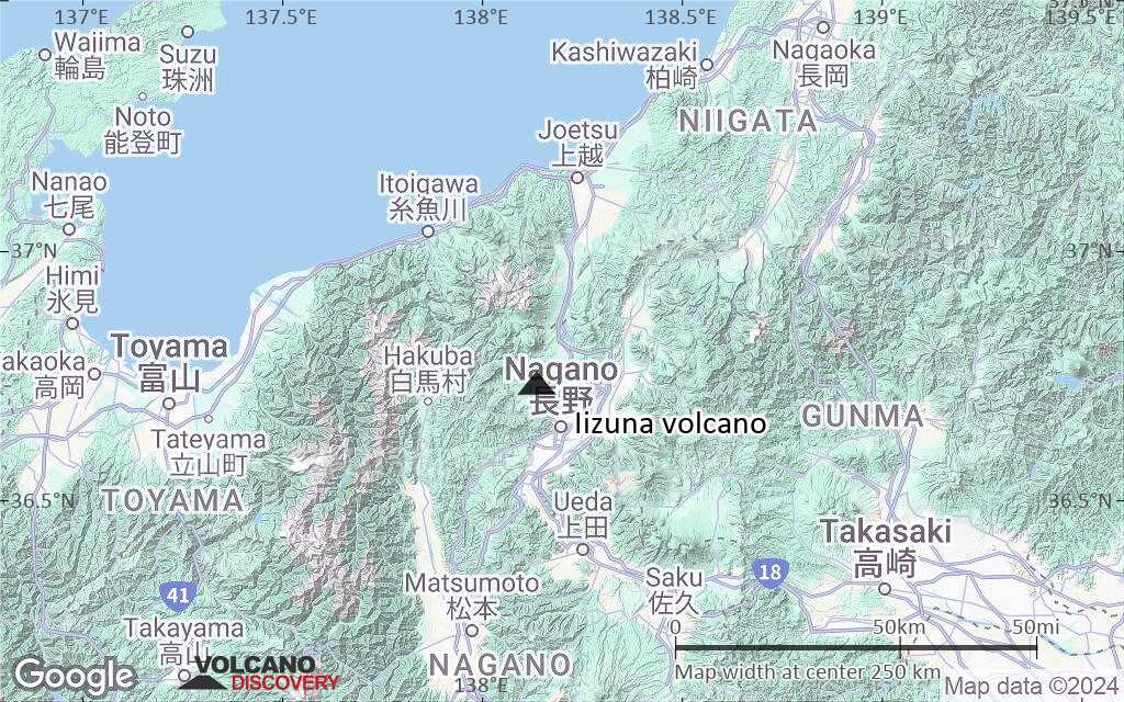 Terrain-type map of Iizuna volcano (local scale medium)