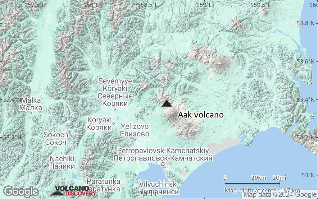 Terrain-type map of Aak volcano (local scale medium)