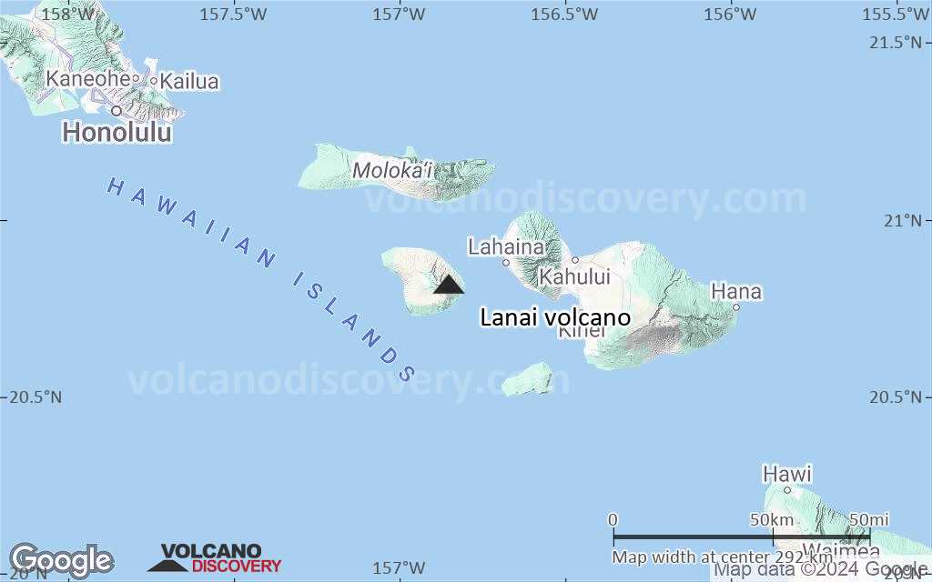 Terrain-type map of Lanai volcano (local scale medium)