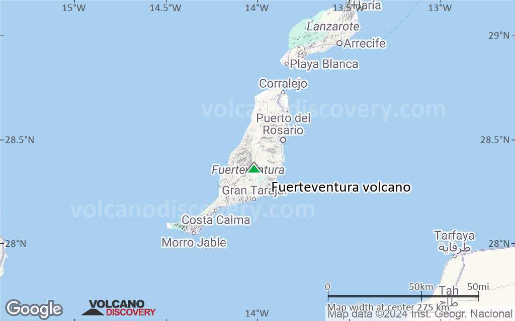 Terrain-type map of Fuerteventura volcano (local scale medium)