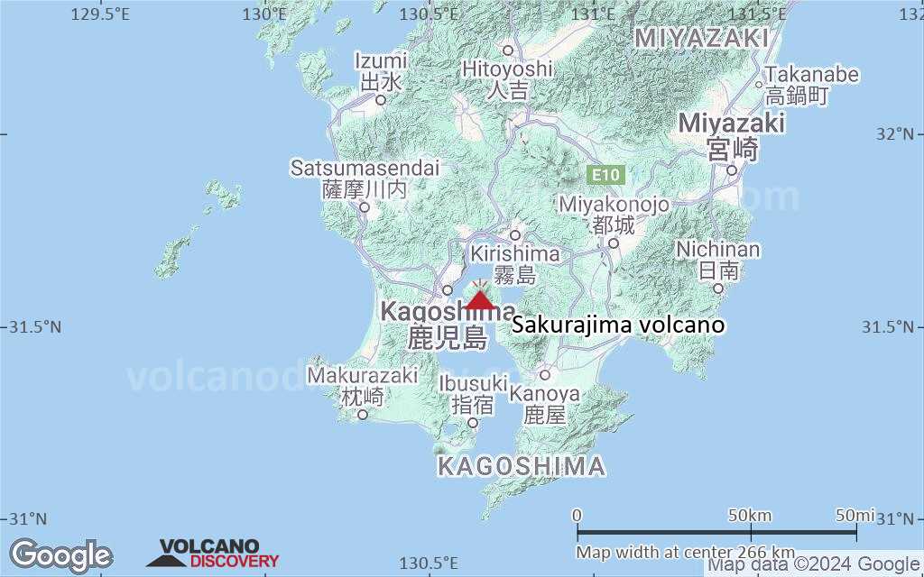 Terrain-type map of Sakurajima volcano (local scale medium)