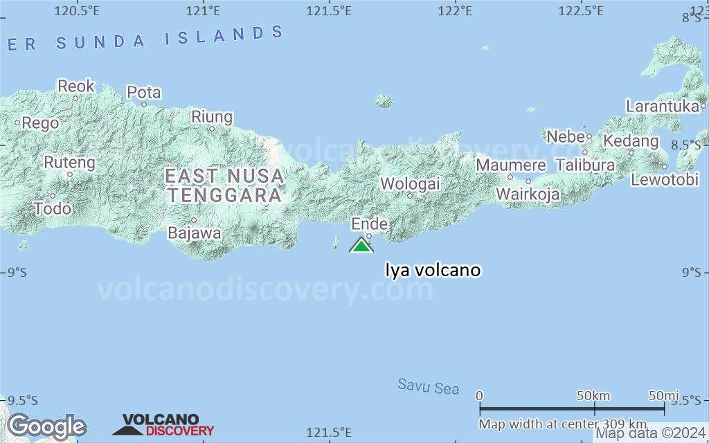 Terrain-type map of Iya volcano (local scale medium)