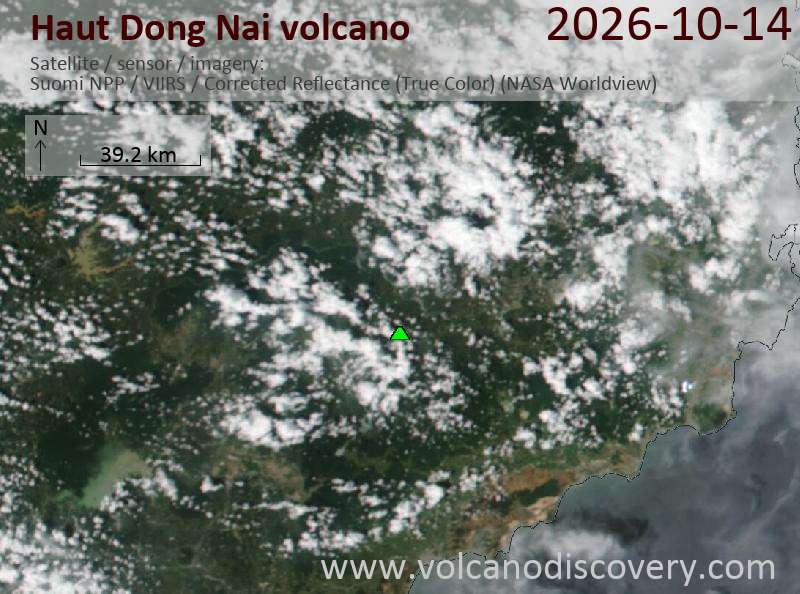 ハウ・ドン・ナイ火山の最新衛星画像 | VolcanoDiscovery
