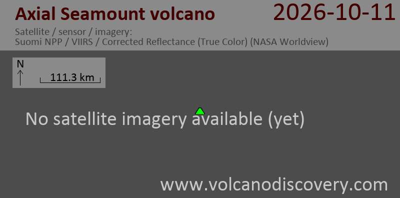 Latest satellite images of Axial Seamount volcano | VolcanoDiscovery