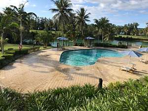 Water displaced out of the pool (public domain)