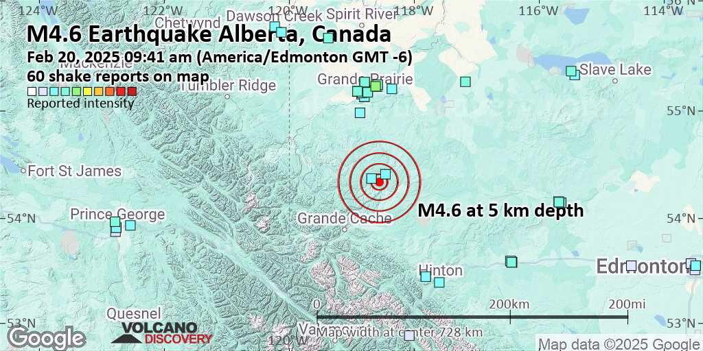 Alberta earthquake update