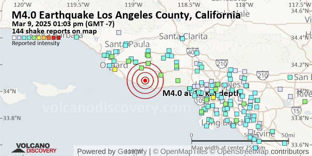 earthqauke los angeles july 4th 2025