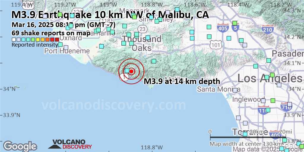 Earthquake today thousand oaks