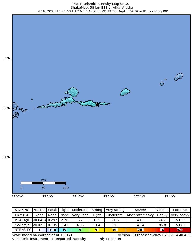 Strong Mag 5 4 Earthquake 36 - Shakemap 21964130