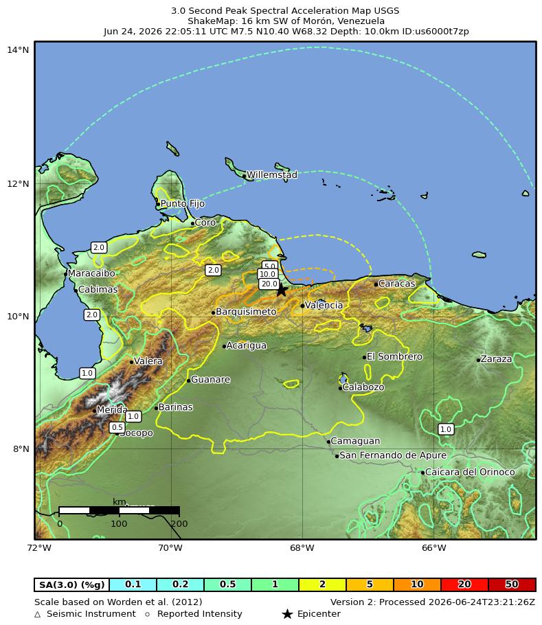 shake map