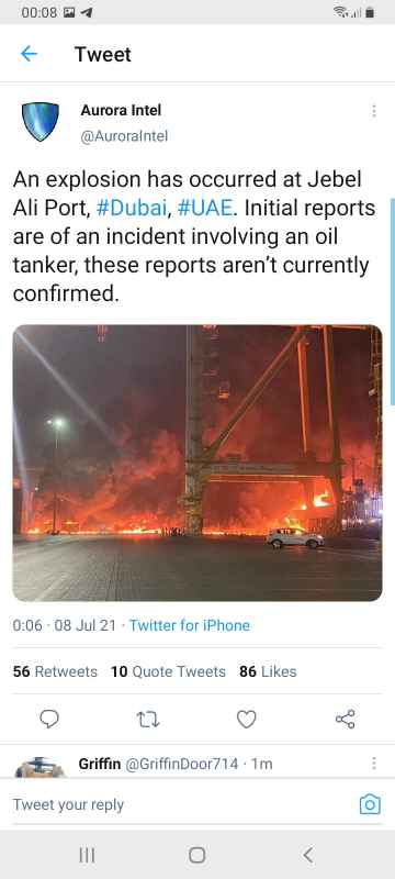 Quake Info Unconfirmed Seismic Like Event Reported Explosion In Dubai S Jebel Ali Port 7 Jul 11 44 Pm Gmt 4 236 User Experience Reports Volcanodiscovery