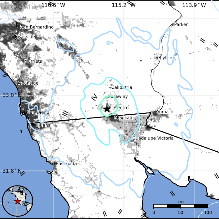 Quake Info: Minor Mag. 1.6 Earthquake - United States, 41 mi East of El  Cajon, San Diego County, California, on Sunday, Mar 17, 2024, at 06:44 pm  (Los Angeles Time)