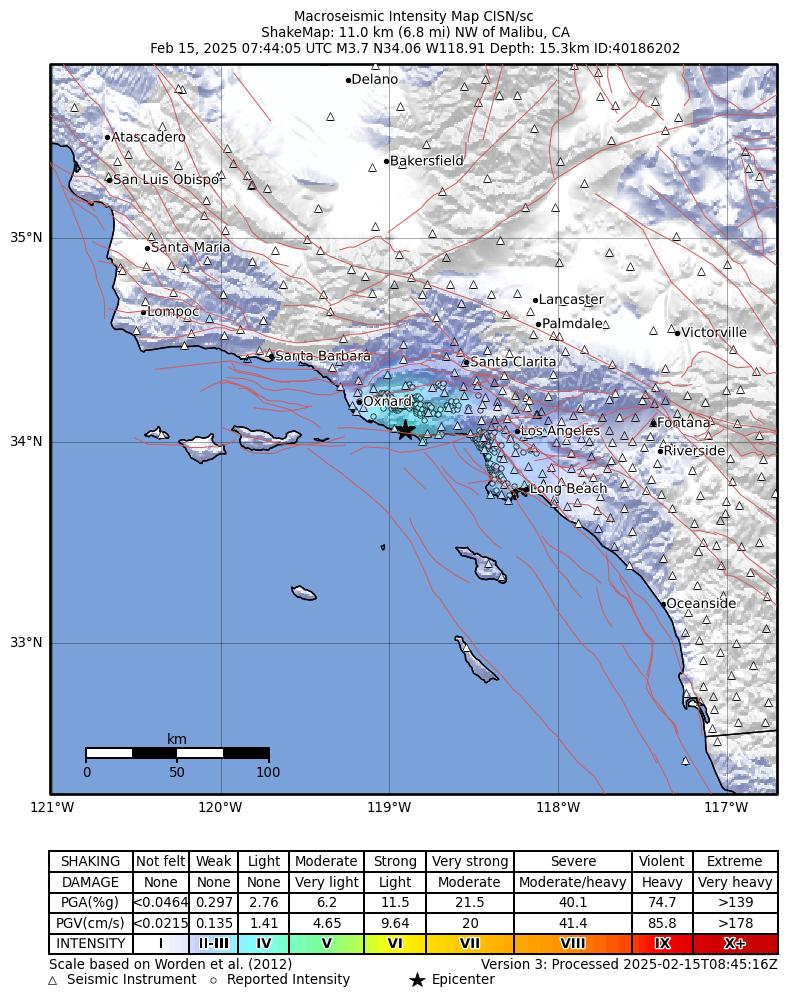 Earthquake los angeles 8 15 24