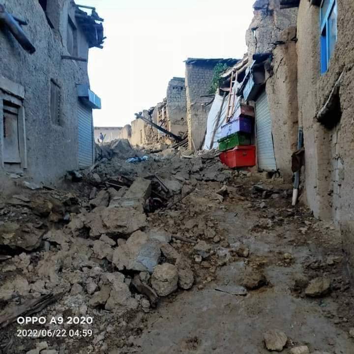 Destruction of the quake in an area near Khost city (image: user-submitted)