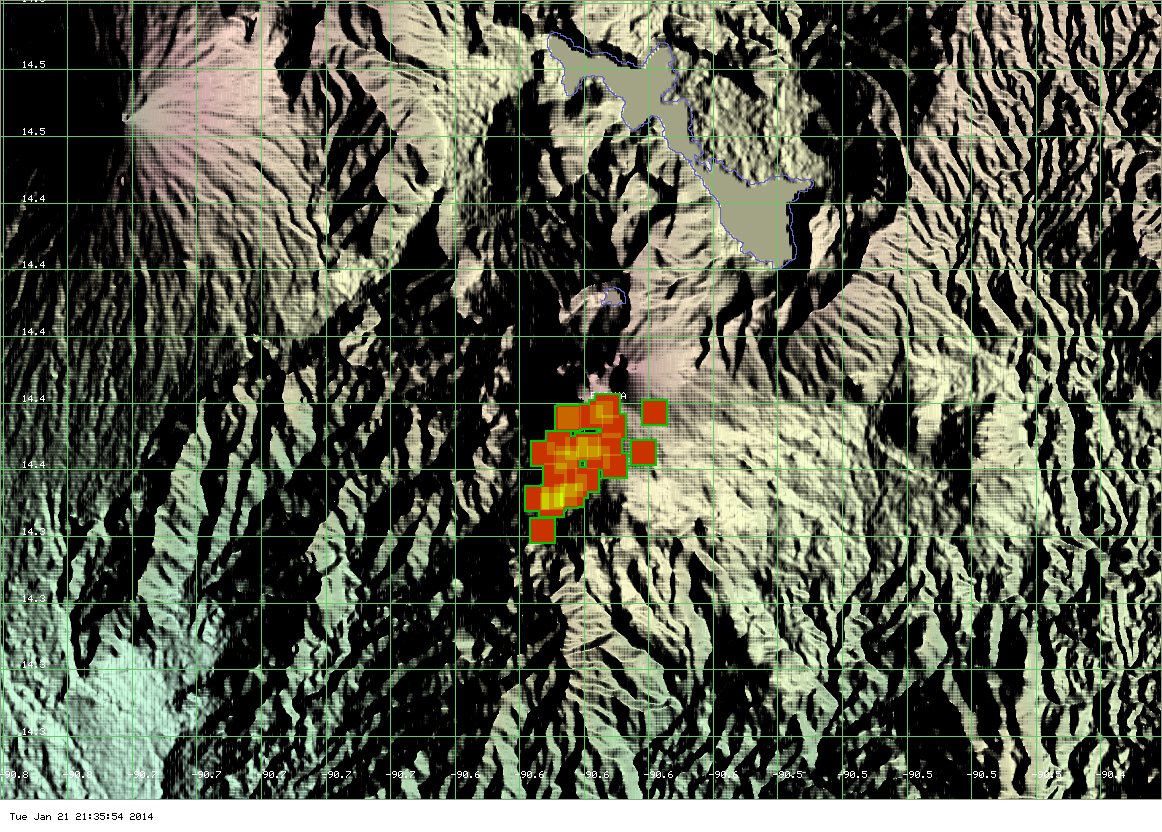 Pacaya Volcano (Guatemala): Continuing Lava Flows, Mackenney Crater ...