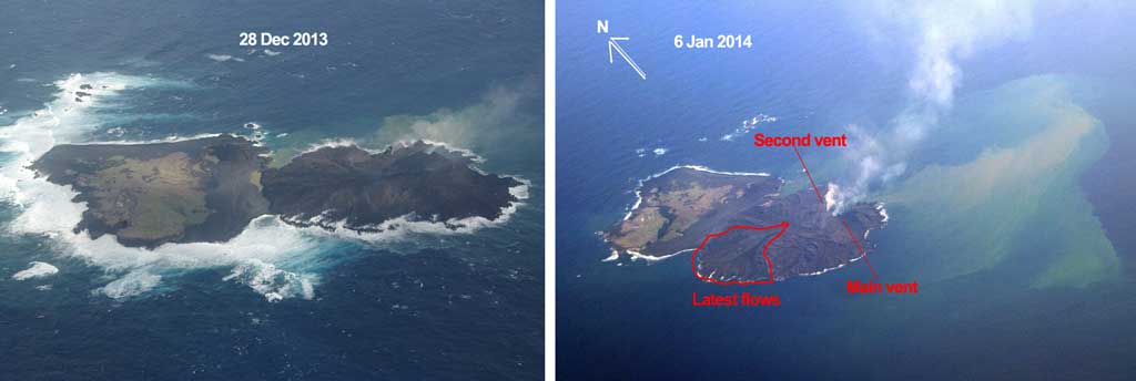 Nishino-Shima Volcano (Izu Islands, Japan): Lava Flows Continue to