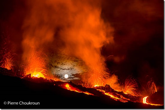 Piton de la Fournaise eruption 4 Feb 2015 (photo: Piere Choukroun)