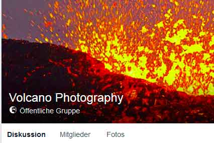 Volcano Photography on facebook