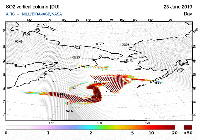 SO2 plume (image: ESA)