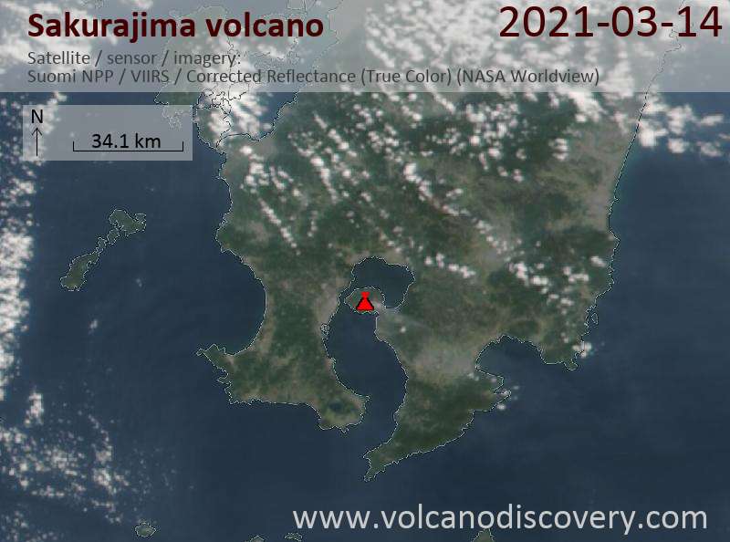 Sakurajima Volcano Volcanic Ash Advisory: EXPLODED AT