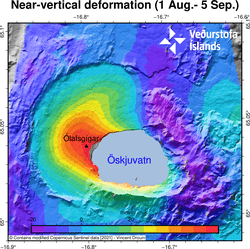 Updated InSAR image. Credit: IMO