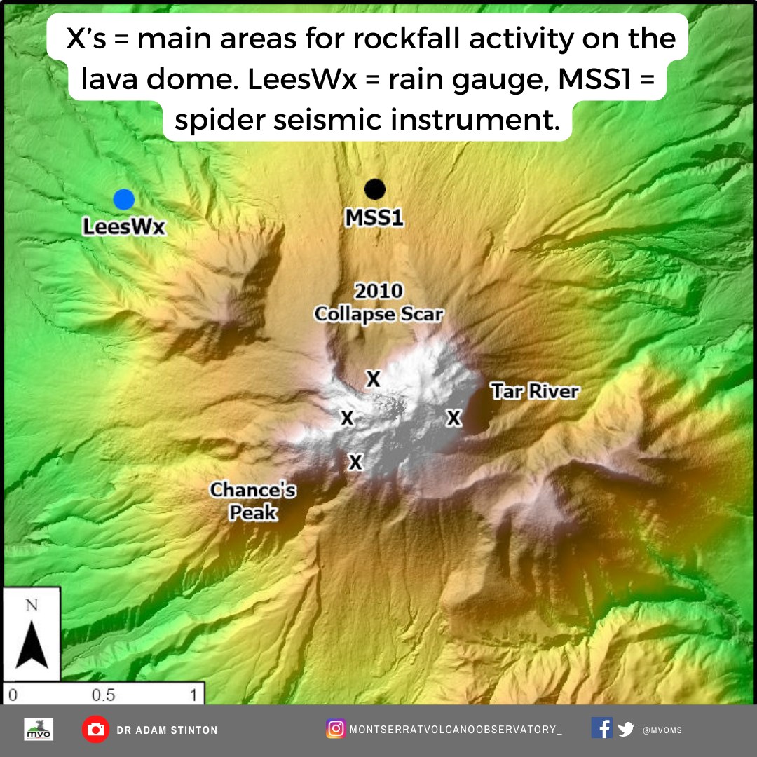 Soufriere Hills volcano, Montserrat, West Indies (UK): news & activity ...