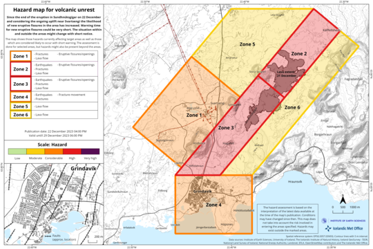 Reykjanes volcano update: new hazard map after eruption ceased ...