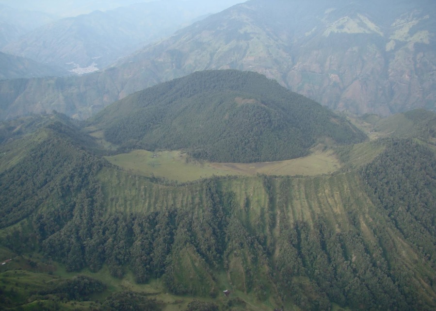 The lava dome at Cerro Machin volcano (image: SGC)
