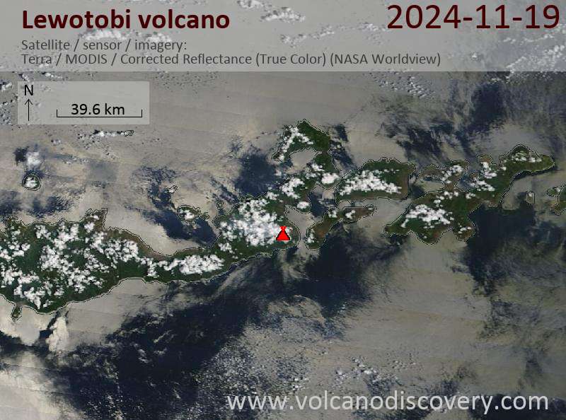 Lewotobi Volcano Volcanic Ash Advisory: VA TO FL110 OBS AT 19/1130Z MOV W OBS VA DTG: 19/1130Z to 11000 ft (3400 m)