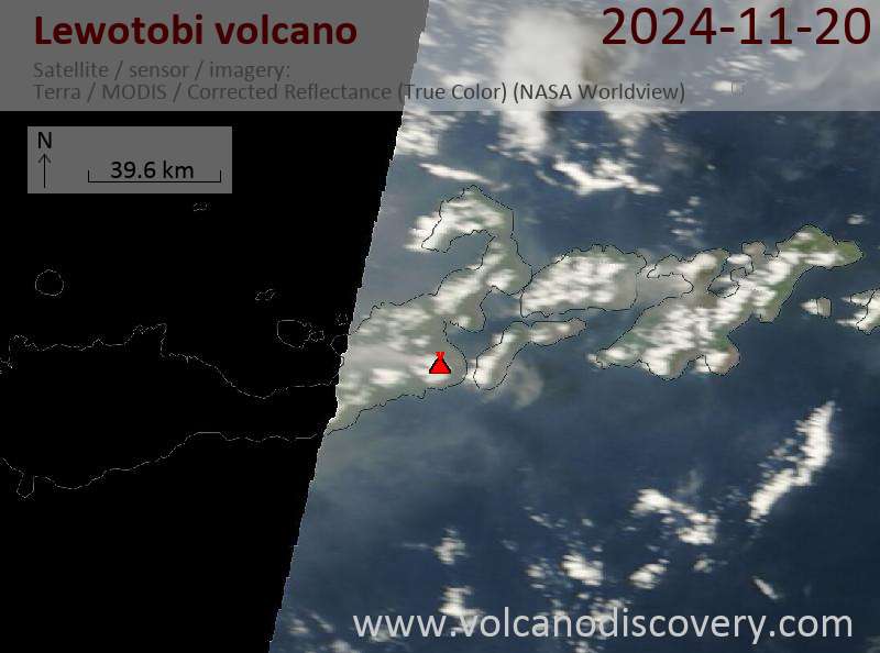 Lewotobi Volcano Volcanic Ash Advisory: VA TO FL140 OBS AT 20/0320Z MOV W OBS VA DTG: 20/0320Z to 14000 ft (4300 m)