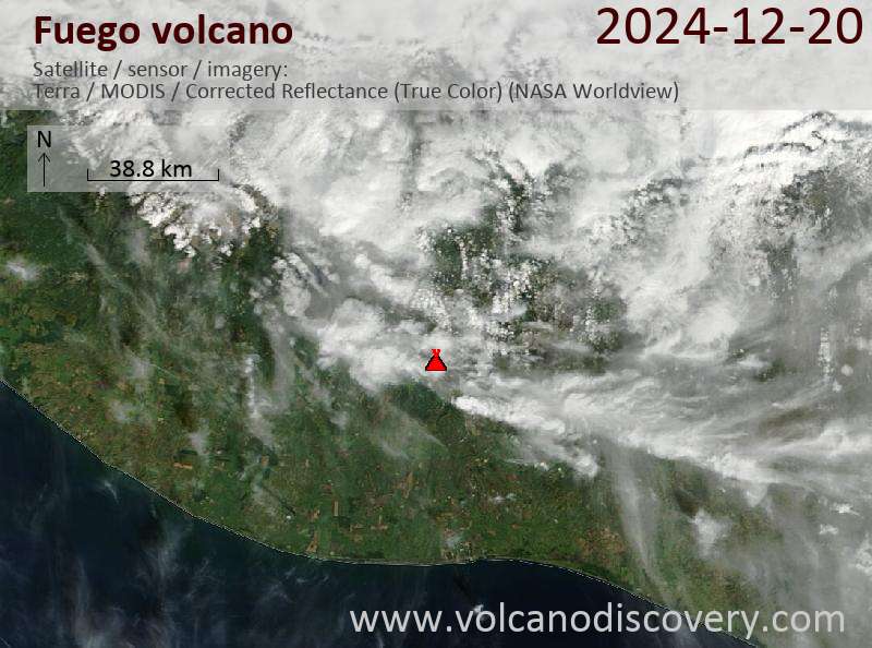 Fuego Volcano Volcanic Ash Advisory: ONGOING VA EMS  to 14000 ft (4300 m)