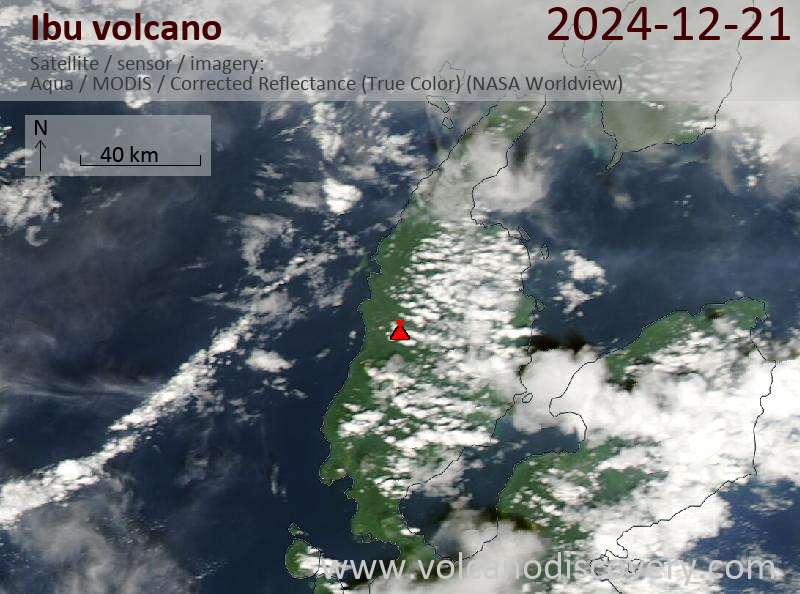 Ibu Volcano Volcanic Ash Advisory: VA TO FL070 REPORTED AT 21/1500Z EST VA DTG: 21/1500Z to 7000 ft (2100 m)