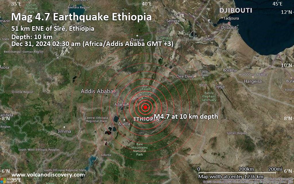 Earthquake tracker ethiopia