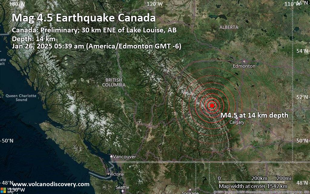 Alberta earthquake 2025