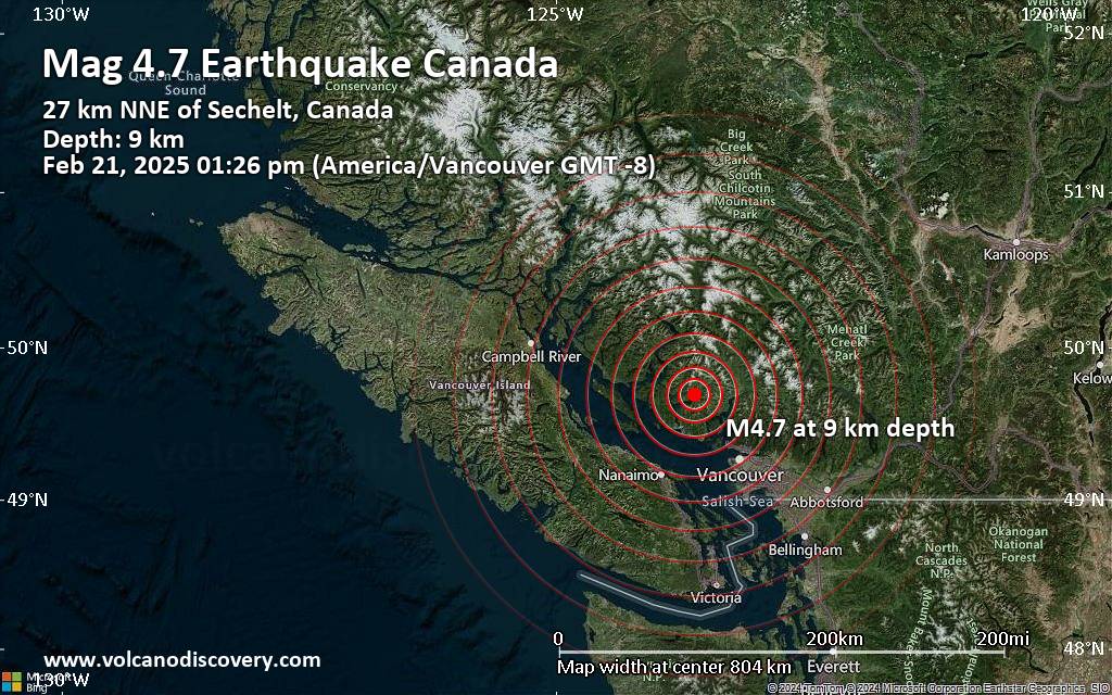 Earthquake news vancouver