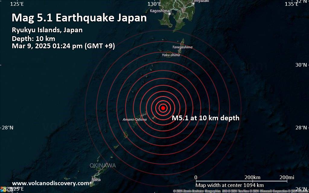 Significant Earthquake of Magnitude 5.2 Just Reported 73 km