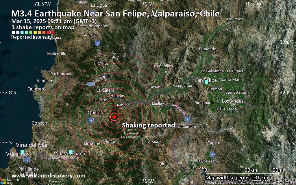 Moderate Mag. 4.1 Earthquake - South Pacific Ocean, 63 km North of ...