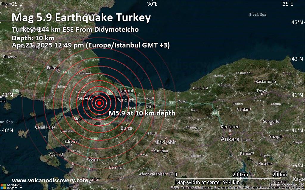 Strong earthquake shakes turkeys istanbul