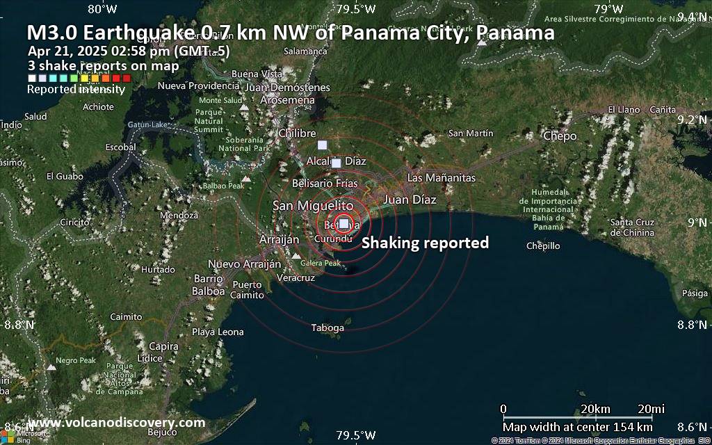Seismic-like Event, Possible Earthquake, Reported few Minutes ago Near