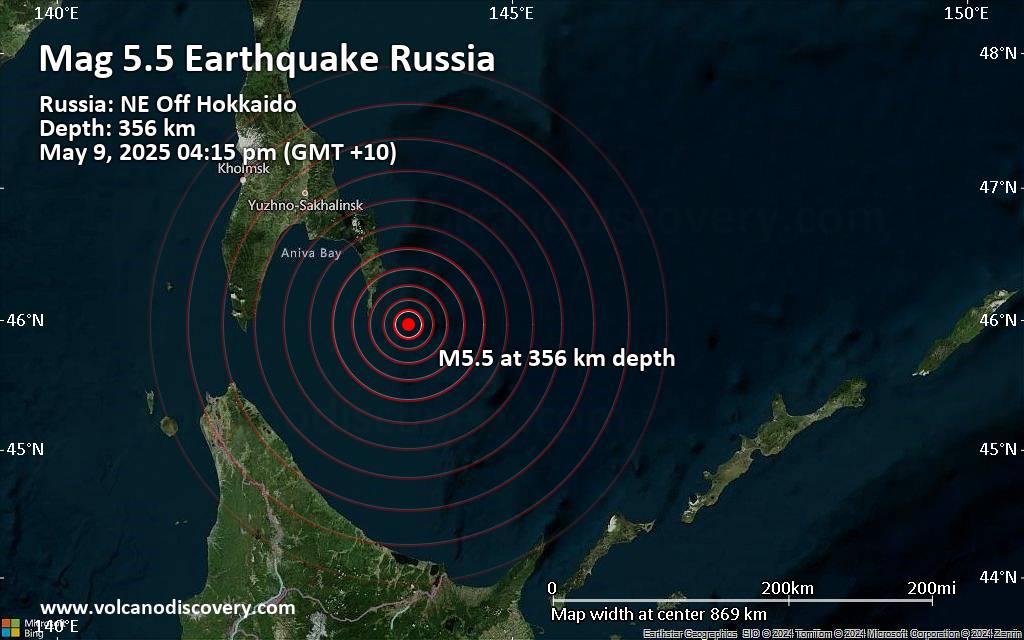 Earthquake russia 2025