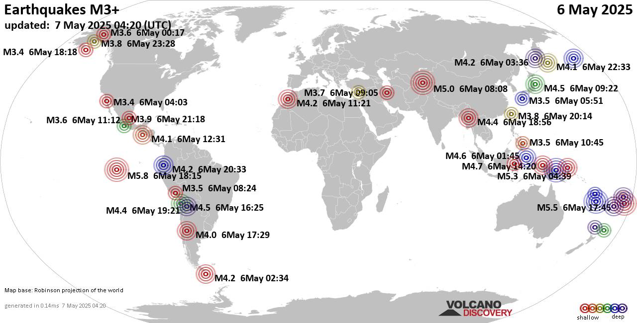 Earthquakes russia 2025
