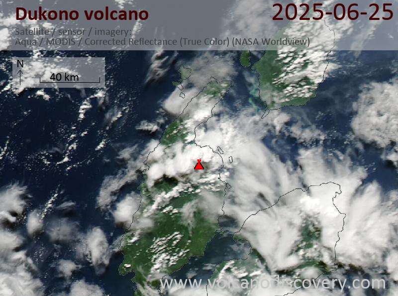 Dukono Volcano Volcanic Ash Advisory: VA TO FL080 REPORTED AT 25/2120Z MOV NE EST VA DTG: 25/2140Z to 8000 ft (2400 m)