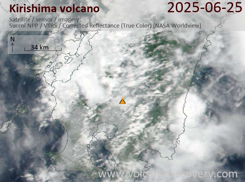 Kirishima Volcano Volcanic Ash Advisory: POSS ERUPTION AT 20250625/2258Z VA CLD UNKNOWN OBS VA DTG: 25/2350Z