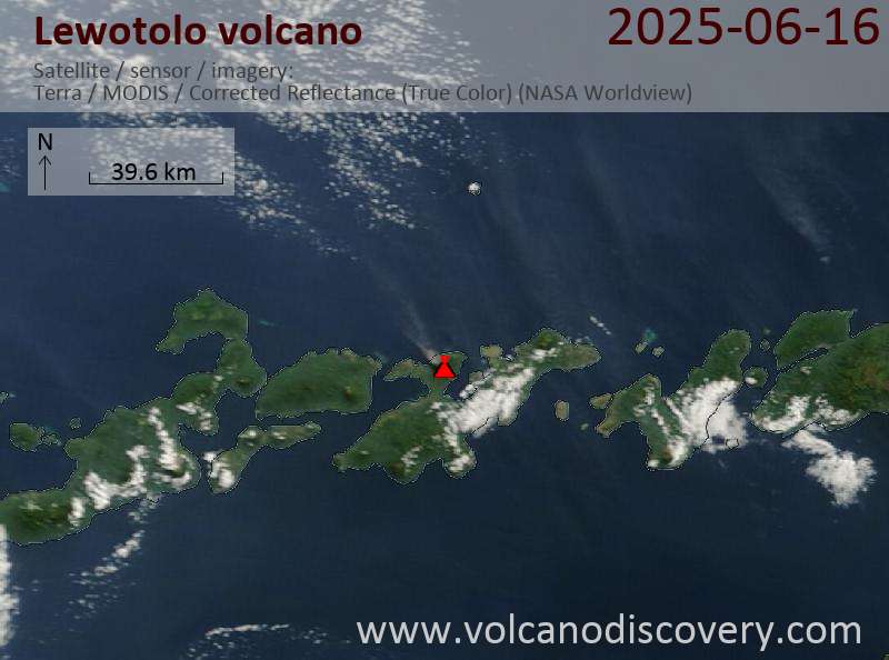 Lewotolo Volcano Volcanic Ash Advisory: CONTINUOUS VA TO FL100 MOV NE OBS AT 16/0940Z to 10000 ft (3000 m)