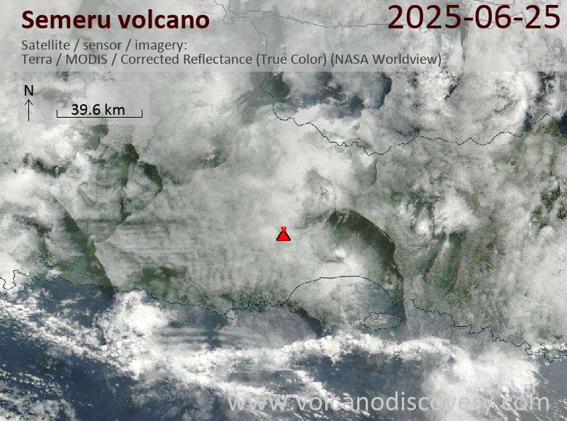 Semeru Volcano Volcanic Ash Advisory: ERUPTION LAST REPORTED AT 25/0517Z EST VA DTG: 25/1650Z