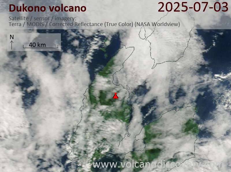 Dukono Volcano Volcanic Ash Advisory: VA TO FL070 LAST REPORTED AT 03/0839Z MOV E to 7000 ft (2100 m)