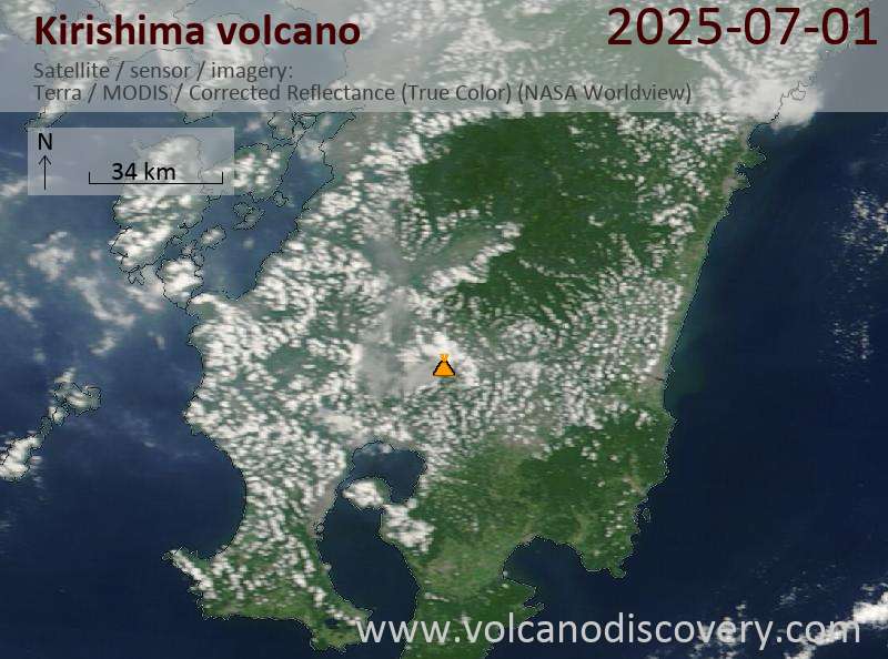 Kirishima Volcano Volcanic Ash Advisory: VA EMISSIONS CONTINUING OBS VA DTG: 01/0520Z to 10000 ft (3000 m)